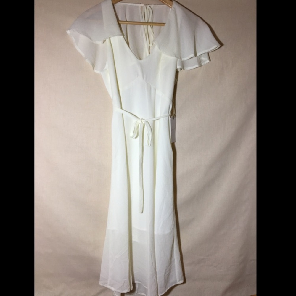 Leith Cape Overlay Midi Dress